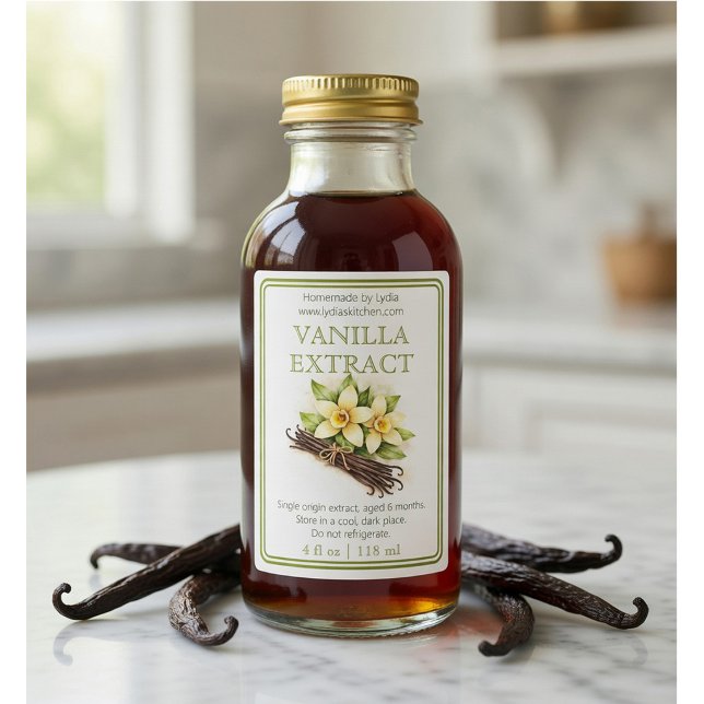 Custom Homemade Vanilla Extract Label (Creator Uploaded)
