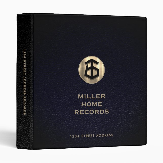 Custom Homeowner Records Binder (Front/Spine)