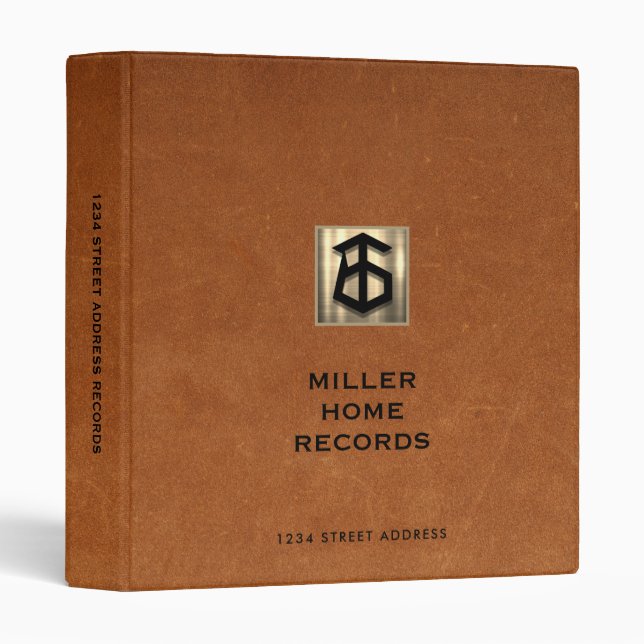 Custom Homeowner Records Binder (Front/Spine)