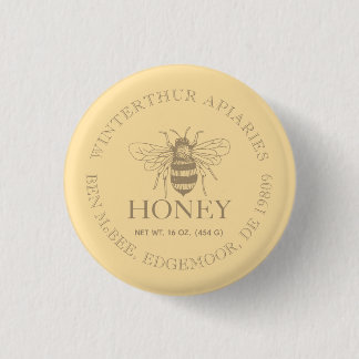 Custom Honey Business Promotional 1 Inch Round Button