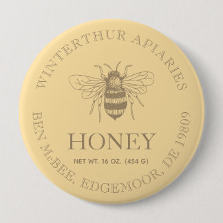 Custom Honey Business Promotional 4 Inch Round Button