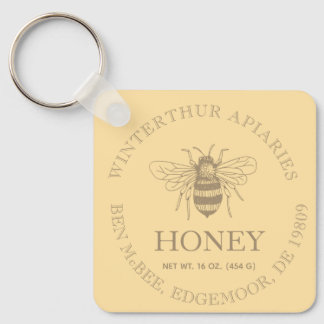 Custom Honey Business Promotional Keychain