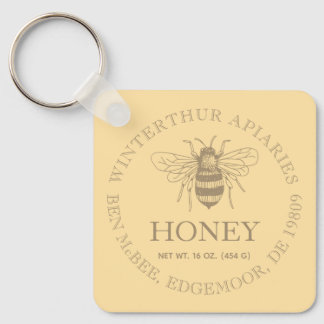 Custom Honey Business Promotional Keychain