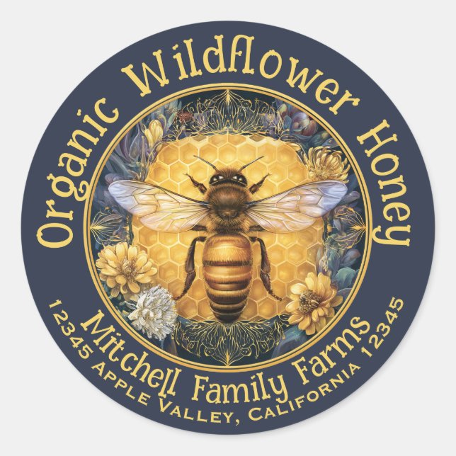 Custom Honey Sticker (Front)