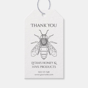 Custom Honeybee “Thank You” Tag for Honey Products