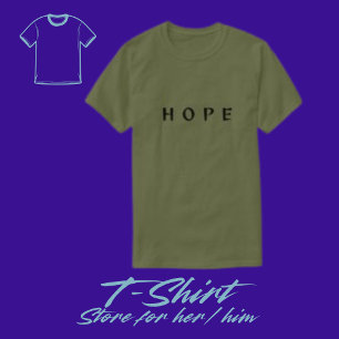 Custom Hope Typography Men's T-shirt