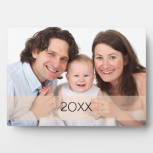 Custom Horizontal Photo Year Gift Plaque