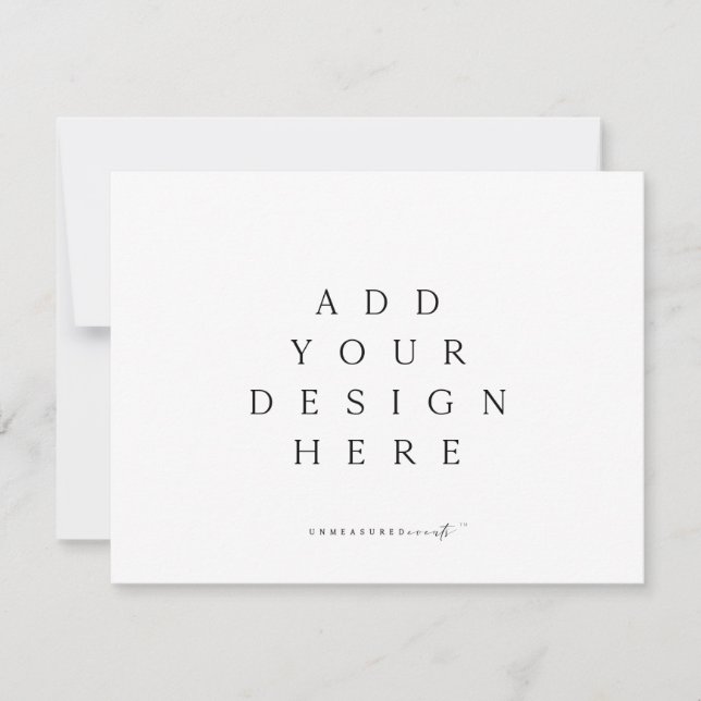 Custom Horizontal Save the Date/ Invitation (Front)