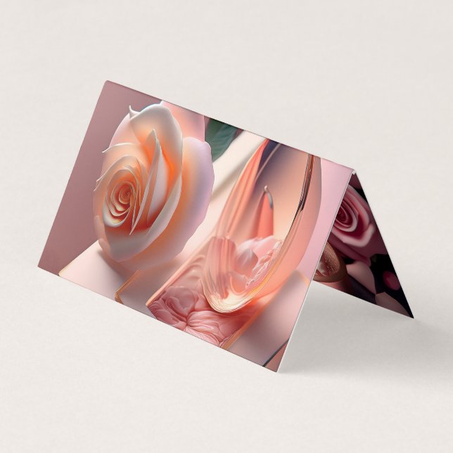 Custom Horizontal Tent Fold Folded Business Card (Front)