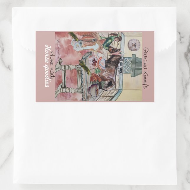 custom horse goodies label invitation (Bag)