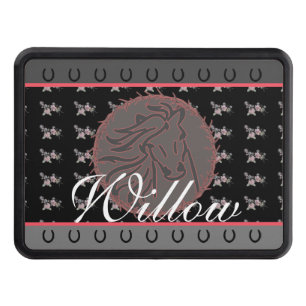 Custom Horse Name Trailer Trailer Hitch Cover