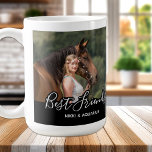 Custom Horse Photo Black Best Friends Coffee Mug<br><div class="desc">Celebrate your best friend with a custom horse photo keepsake mug. Every horse deserves their own personalized photo mug. Wonderful gift to all horse mom's & equestrians ! Mug is double sided so you can do different photos on each side . Front is personalized with name, back is personalized with...</div>