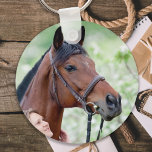 Custom Horse Photo Keychain<br><div class="desc">Take your best friend with you wherever you go with a custom horse photo keychain. This pet photo equestrian keychain is the perfect gift for yourself,  family or friends. 
Customize with favourite horse photos.
COPYRIGHT © 2020 Judy Burrows,  Black Dog Art - All Rights Reserved. Custom Horse Photo keychain</div>
