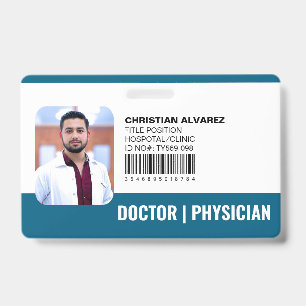 Custom Hospital Medical Doctor Physician Ocean Badge