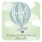 Custom Hot Air Blue Balloon Thank You Stickers