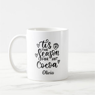 Custom Hot Cocoa Christmas Mug – Personalized Name