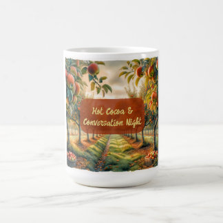 Custom Hot Cocoa & Conversation Night Mug 