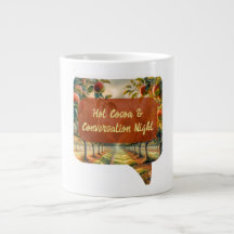 Custom Hot Cocoa & Conversation Night Mug 