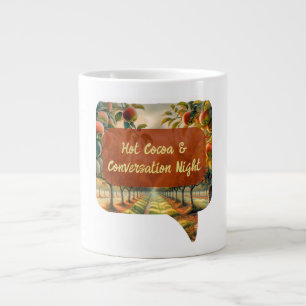 Custom Hot Cocoa & Conversation Night Mug 