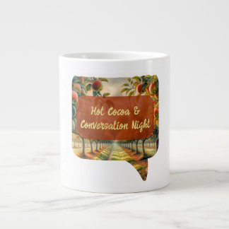 Custom Hot Cocoa & Conversation Night Mug 