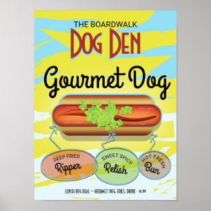 Custom Hot Dog Poster