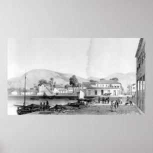 Custom House and St. Vincent's Wharf, Trinidad Poster