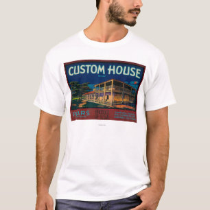 Custom House Pear Crate LabelMonterey, CA T-Shirt
