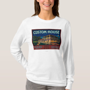 Custom House Pear Crate LabelMonterey, CA T-Shirt