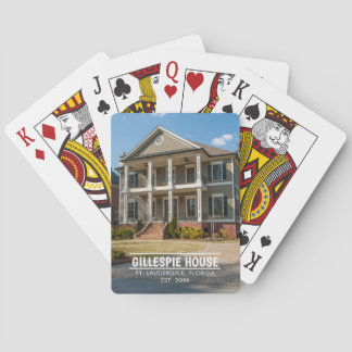 Custom House Photo Template  Playing Cards