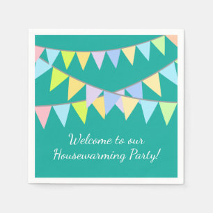 Custom housewarming party napkins for new home