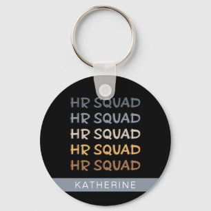 Custom HR Squad Human Resources Team Gifts Keychain