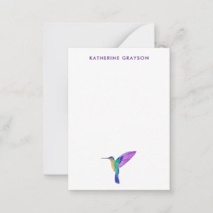 Custom Hummingbird Card