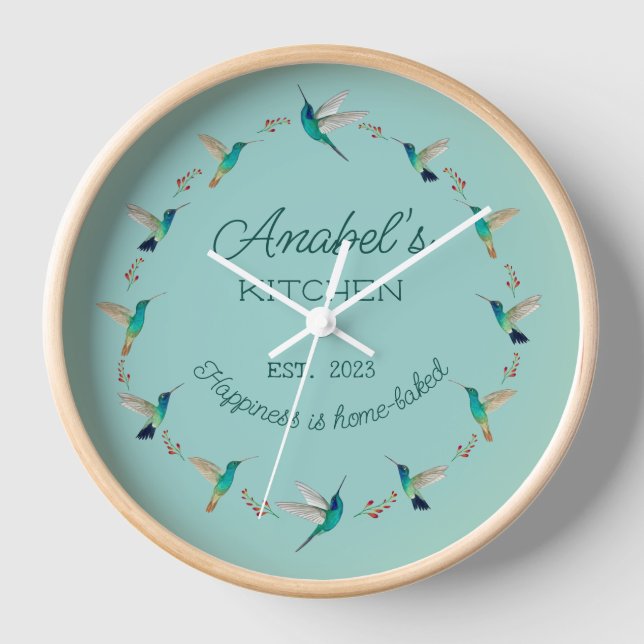 Custom Hummingbird  Clock (Front)