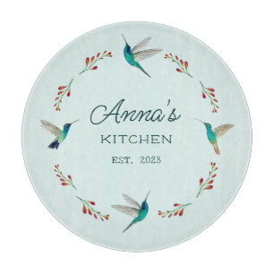 Custom Hummingbird   Cutting Board