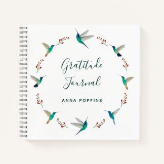 Custom Hummingbird Gratitude Journal