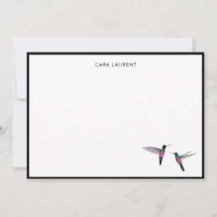 Custom Hummingbird Note Card
