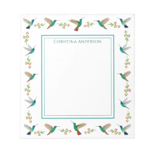 Custom Hummingbird Notepad