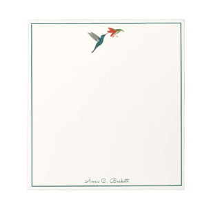 Custom Hummingbird Notepad