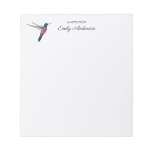 Custom Hummingbird Notepad