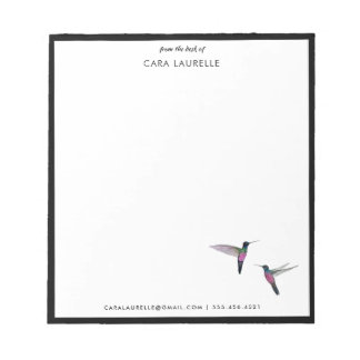 Custom Hummingbird  Notepad