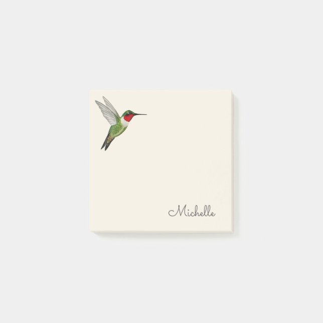 Custom Hummingbird  Post-it Notes (Front)