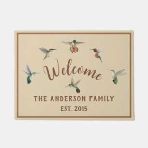 Custom Hummingbirds Doormat