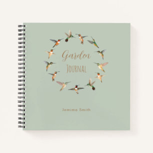Custom Hummingbirds Garden Journal