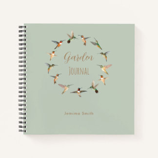 Custom Hummingbirds Garden Journal