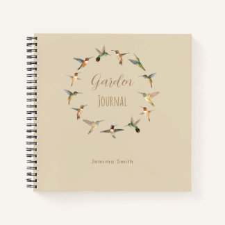 Custom Hummingbirds Garden Journal