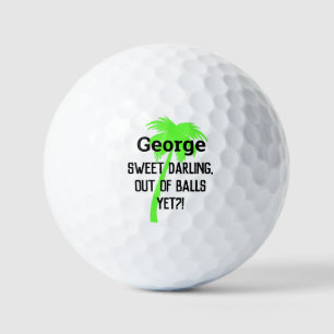 Custom humour golf personalized palm tree balls