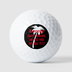 Custom humour golf personalized palm tree balls