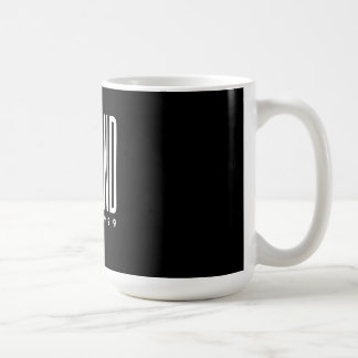 Custom Husband Text Personalize Black Menswear Coffee Mug