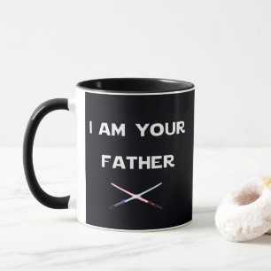 Custom I AM YOUR FATHER Swords Lightsabers Cool Mug
