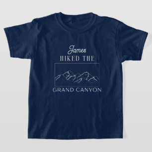 custom i hiked the grand canyon funny hiking  T-Shirt